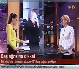 TV interviews, NTV, Gece Bulteni, Migrene Cozum Var Kitabi Migrene Yeni Yaklasim, Dr. Emel Gokmen