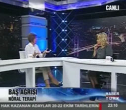 TV interviews, Haberturk, Saba Tumer, Migren Bas Agrilari ve Noral Terapi Nedir?, Dr. Emel Gokmen